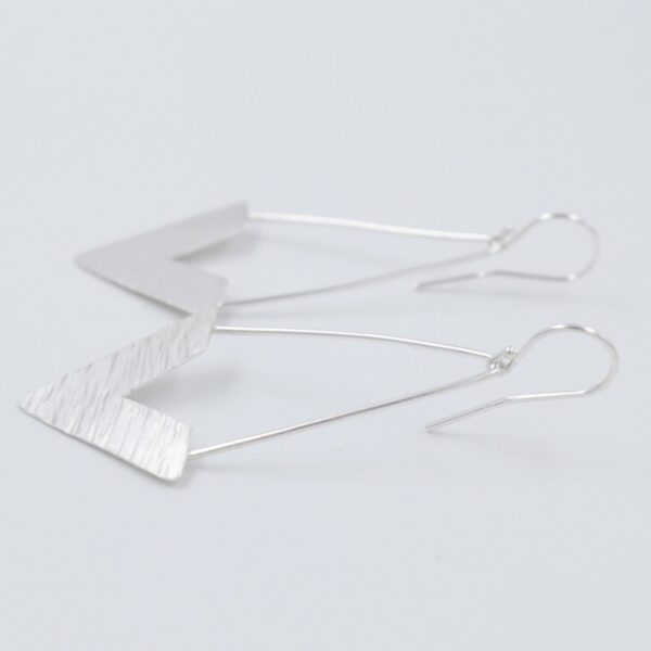 Boucles d'oreilles pendantes V- Collection les Imprimés
