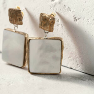 Boucles d'oreilles "Irisance" en nacre